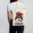 Classy Nana Life Soccer Messy Bun Baseball Mother's Day Canvas Tote Bag Classy Nana Life Soccer Messy Bun Baseball Mother's Day Canvas Tote Bag