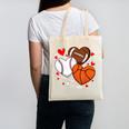 Cute Heart Baseball Basketball Football Valentine Boy Men Canvas Tote Bag