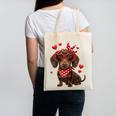 Dachshund Valentines Day Wiener Dog Lover Weenie Heart Raglan Baseball Tee Canvas Tote Bag Dachshund Valentines Day Wiener Dog Lover Weenie Heart Raglan Baseball Tee Canvas Tote Bag