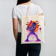 Drip Skeleton Batting Baseball Halloween Canvas Tote Bag