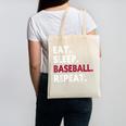 Eat Sleep Baseball Repeat Baseball Player Canvas Tote Bag Eat Sleep Baseball Repeat Baseball Player Canvas Tote Bag