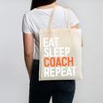 Eat Sleep Coach Repeat Shirt Men Women Baseball Lover Canvas Tote Bag Eat Sleep Coach Repeat Shirt Men Women Baseball Lover Canvas Tote Bag