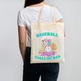 My Favorite Baseball Player Calls Me Dad Ice Cream Drip Canvas Tote Bag