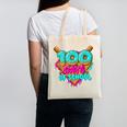 Happy 100 Days Of School Costume Baseball Drip Ice Cream Canvas Tote Bag Happy 100 Days Of School Costume Baseball Drip Ice Cream Canvas Tote Bag