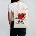 Heart Love Baseball Valentine Outfit Men Boy Canvas Tote Bag Heart Love Baseball Valentine Outfit Men Boy Canvas Tote Bag