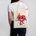 Heart Play Baseball Valentine's Day Teens Boys Girls Kids Canvas Tote Bag Heart Play Baseball Valentine's Day Teens Boys Girls Kids Canvas Tote Bag