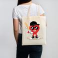 Heart Playing Baseball Valentine Baseball Canvas Tote Bag Heart Playing Baseball Valentine Baseball Canvas Tote Bag