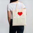 I Heart My Wawa Raglan Baseball Tee Canvas Tote Bag