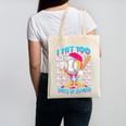 I Hit 100 Days Of School Baseball Ice Cream Drip Canvas Tote Bag