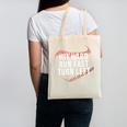 Hit Hard Run Fast Turn Left Baseball Player & Fan Premium Tri-Blend Canvas Tote Bag Hit Hard Run Fast Turn Left Baseball Player & Fan Premium Tri-Blend Canvas Tote Bag