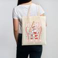 Ho Ho Home Run Baseball Christmas Holiday Sports Santa Canvas Tote Bag