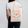 Ho Ho Homerun Baseball Ugly Christmas Sweater Party Hitter Canvas Tote Bag Ho Ho Homerun Baseball Ugly Christmas Sweater Party Hitter Canvas Tote Bag