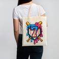 HUGvyn 7th Birthday Baseball Ice Cream Drip Number 7 Kid Boy Canvas Tote Bag HUGvyn 7th Birthday Baseball Ice Cream Drip Number 7 Kid Boy Canvas Tote Bag