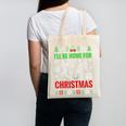 I'Ll Be Home For Christmas Baseball Xmas Canvas Tote Bag I'Ll Be Home For Christmas Baseball Xmas Canvas Tote Bag