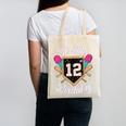 It's My 12th Birthday Baseball Fan Celebration Canvas Tote Bag