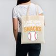 I Just Hope Everyone Has Snacks Baseball Game Day Fan Canvas Tote Bag