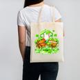 Kids St Patricks Day Shamrock Basketball Baseball Football Canvas Tote Bag