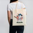 Knock It Outa The Park Baseball Goat Home Run Canvas Tote Bag