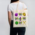 Mardi Gras Baseball Coquette Bow Fat Tuesday Parade Girls Canvas Tote Bag Mardi Gras Baseball Coquette Bow Fat Tuesday Parade Girls Canvas Tote Bag