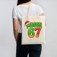 Mason 67 Christmas Ice Cream Drip Meme Six Seven Baseball Canvas Tote Bag Mason 67 Christmas Ice Cream Drip Meme Six Seven Baseball Canvas Tote Bag