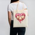 Melting Baseball Drip Heart Softball Player Lover Ice Cream Canvas Tote Bag Melting Baseball Drip Heart Softball Player Lover Ice Cream Canvas Tote Bag
