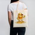 Melting Baseball Mascot Slugger Bat Cap Cartoon Canvas Tote Bag Melting Baseball Mascot Slugger Bat Cap Cartoon Canvas Tote Bag