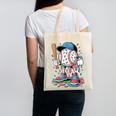 Melting Slime Sprinkle Baseball Mascot With Bat Canvas Tote Bag