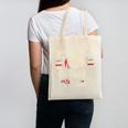 Retro Quote Just a Bit Outside Baseball Vintage Canvas Tote Bag