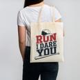 Run I Dare You Baseball Catcher Player Fan Canvas Tote Bag Run I Dare You Baseball Catcher Player Fan Canvas Tote Bag