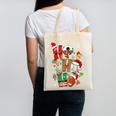 Santa Baseball Football Soccer Pajamas Ho Ho Christmas Xmas Canvas Tote Bag Santa Baseball Football Soccer Pajamas Ho Ho Christmas Xmas Canvas Tote Bag