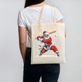 Santa Playing Baseball Christmas Candy Cane Fun Xmas Holiday Canvas Tote Bag Santa Playing Baseball Christmas Candy Cane Fun Xmas Holiday Canvas Tote Bag