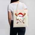 Santa Sports For Men Boys Christmas Baseball Player Canvas Tote Bag Santa Sports For Men Boys Christmas Baseball Player Canvas Tote Bag