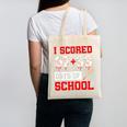 I Scored 6733 100th Days Of School Baseball Six Seven Meme Canvas Tote Bag I Scored 6733 100th Days Of School Baseball Six Seven Meme Canvas Tote Bag