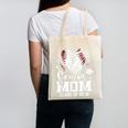 Senior Mom Class Of 2026 Baseball Graduation Heart Canvas Tote Bag