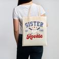 Sister Of Rookie 1st Birthday Baseball Boy Family Matching Canvas Tote Bag Sister Of Rookie 1st Birthday Baseball Boy Family Matching Canvas Tote Bag