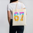Six Seven Baseball Drip Canvas Tote Bag Six Seven Baseball Drip Canvas Tote Bag