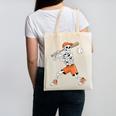 Skeleton Batting Baseball Halloween Canvas Tote Bag