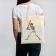 Spooky Season Skeleton Baseball Player Halloween Batter Canvas Tote Bag Spooky Season Skeleton Baseball Player Halloween Batter Canvas Tote Bag