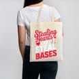 Stealing Hearts Like I Steal Bases Cute Baseball Valentine Canvas Tote Bag Stealing Hearts Like I Steal Bases Cute Baseball Valentine Canvas Tote Bag