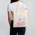 Strike Out Breast Cancer Baseball Warrior Canvas Tote Bag