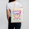 I Survived 100 Days Of School Baseball Boys Students Canvas Tote Bag
