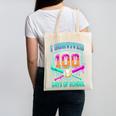 I Survived 100 Days Of School Baseball Drip Canvas Tote Bag