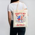 That's My Nephew Out There Baseball Cream Drip Crossed Bat Canvas Tote Bag