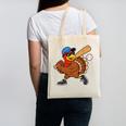 Turkey Baseball Thanksgiving Sports Humor Men Boy Kids Canvas Tote Bag