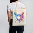 Valentines Baseball Heart Dripping Ice Cream Gen Z Alpha Canvas Tote Bag Valentines Baseball Heart Dripping Ice Cream Gen Z Alpha Canvas Tote Bag