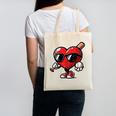 Valentines Day Baseball Heart Bat Sunglasses Men Boys Kids Canvas Tote Bag