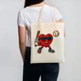 Valentines Day Baseball Red Heart Love Boys Kids Tee Canvas Tote Bag