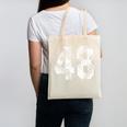 Vintage Baseball Number 48 Jersey Player Uniform Canvas Tote Bag