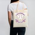 I Wear Purple For Alzheimers Awareness Baseball Heart Ribbon Canvas Tote Bag I Wear Purple For Alzheimers Awareness Baseball Heart Ribbon Canvas Tote Bag