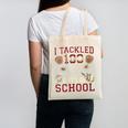 Women's 100 Days Of School Boys Kids Baseball Canvas Tote Bag Women's 100 Days Of School Boys Kids Baseball Canvas Tote Bag